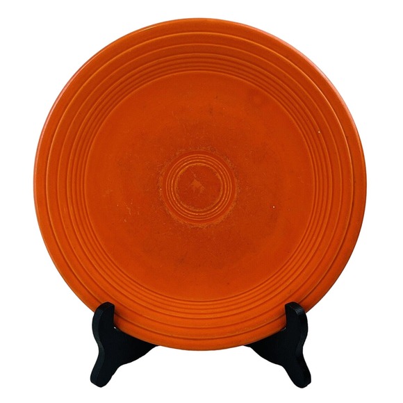 Fiesta Original Red 9" Luncheon Plate Homer Laughlin Fiestaware‎ Unmarked - Picture 1 of 6